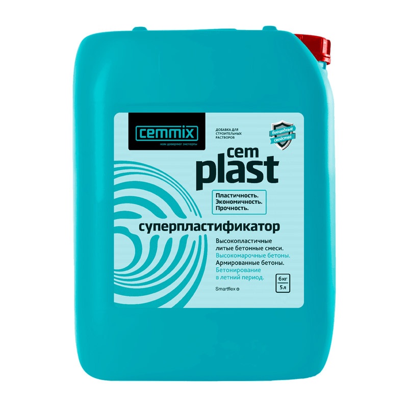 Пластификатор для бетона Cemmix Сemplast, 5 л